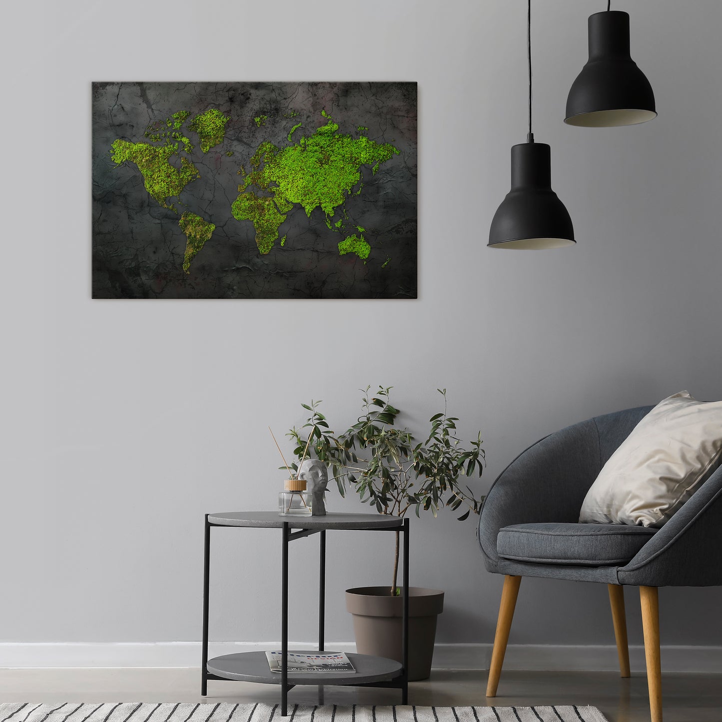 GREENER LANDS EMBRACED Horizontal Canvas Print