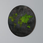 GREENER LANDS EMBRACED Round Wall Art