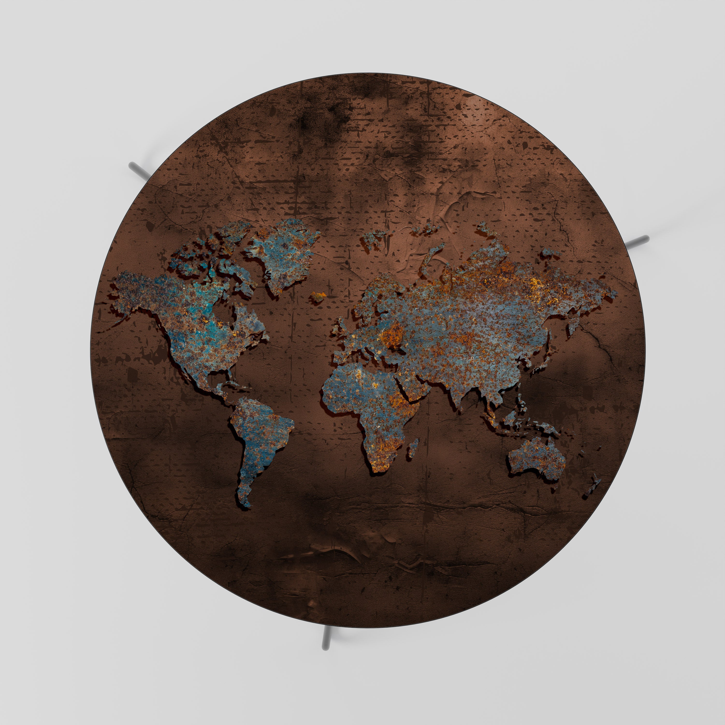 METALLIC MAP OF MEMORIES Soffbord