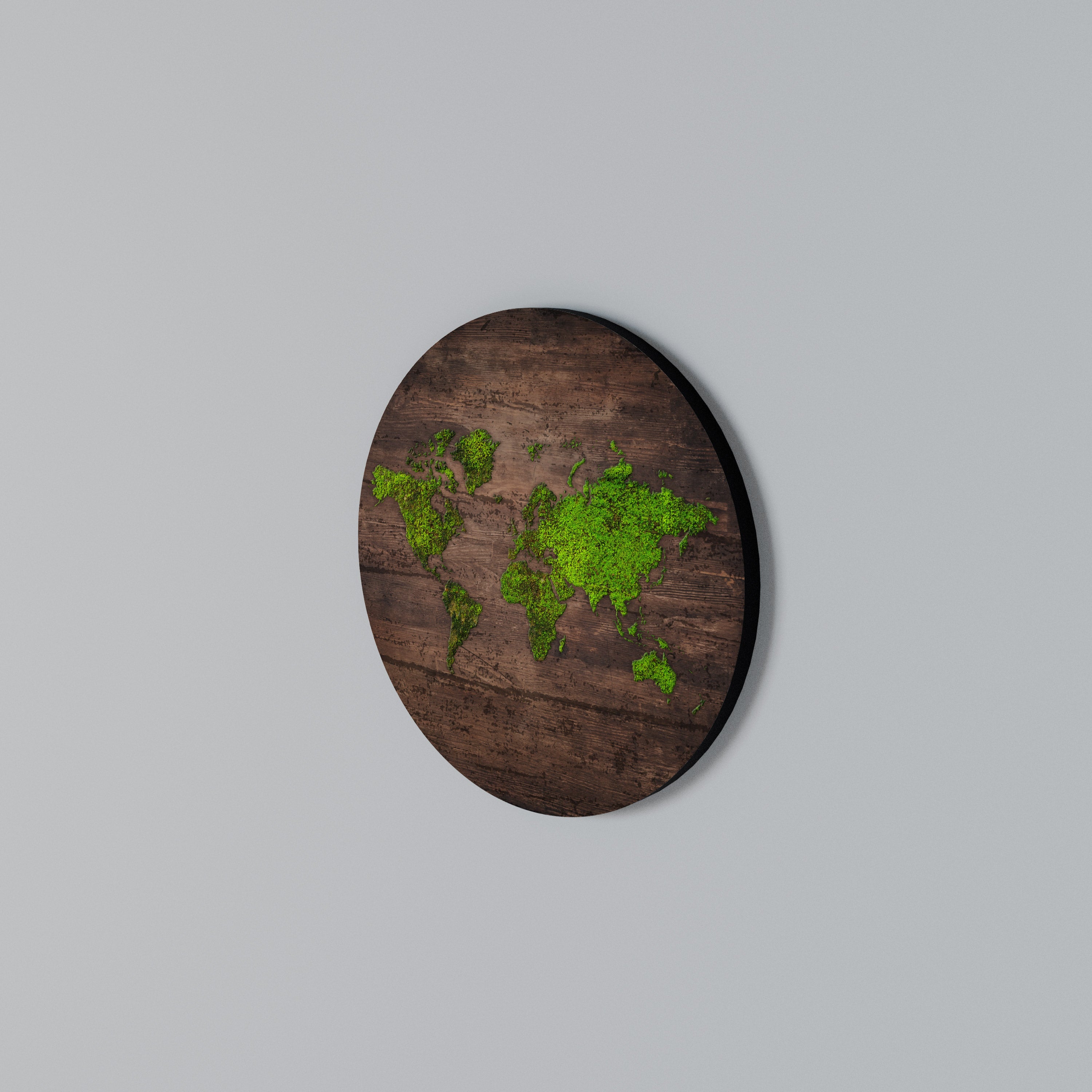 GREEN EARTH VISION Rund väggdekor