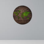 GREEN EARTH VISION Round Wall Art