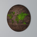 GREEN EARTH VISION Round Wall Art
