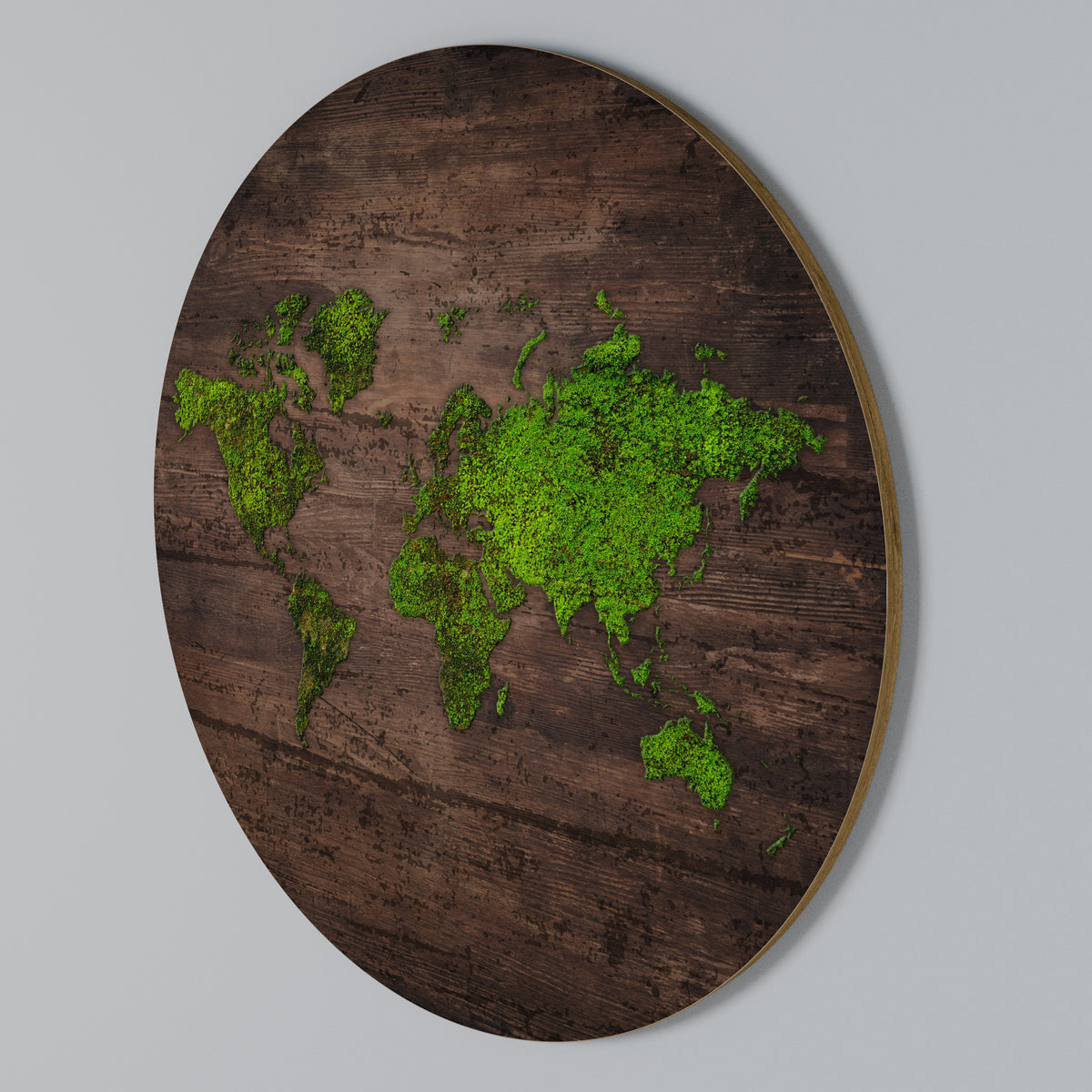 GREEN EARTH VISION Rund väggdekor