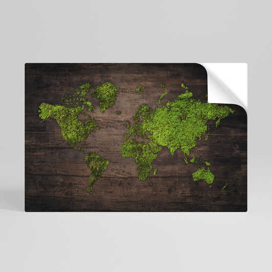GREEN EARTH VISION Självhäftande Horisontell Poster