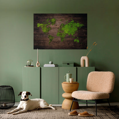 GREEN EARTH VISION horisontell affisch med självhäftande text