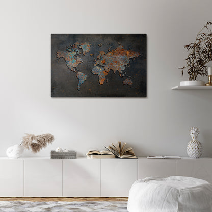 TIMEWORN TOPOGRAPHY Horizontal Canvas Print