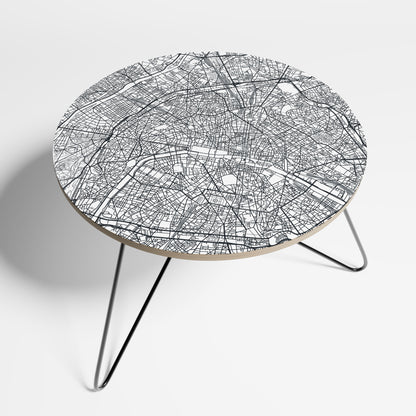 PARIS TOWN PLAN Large Coffee Table