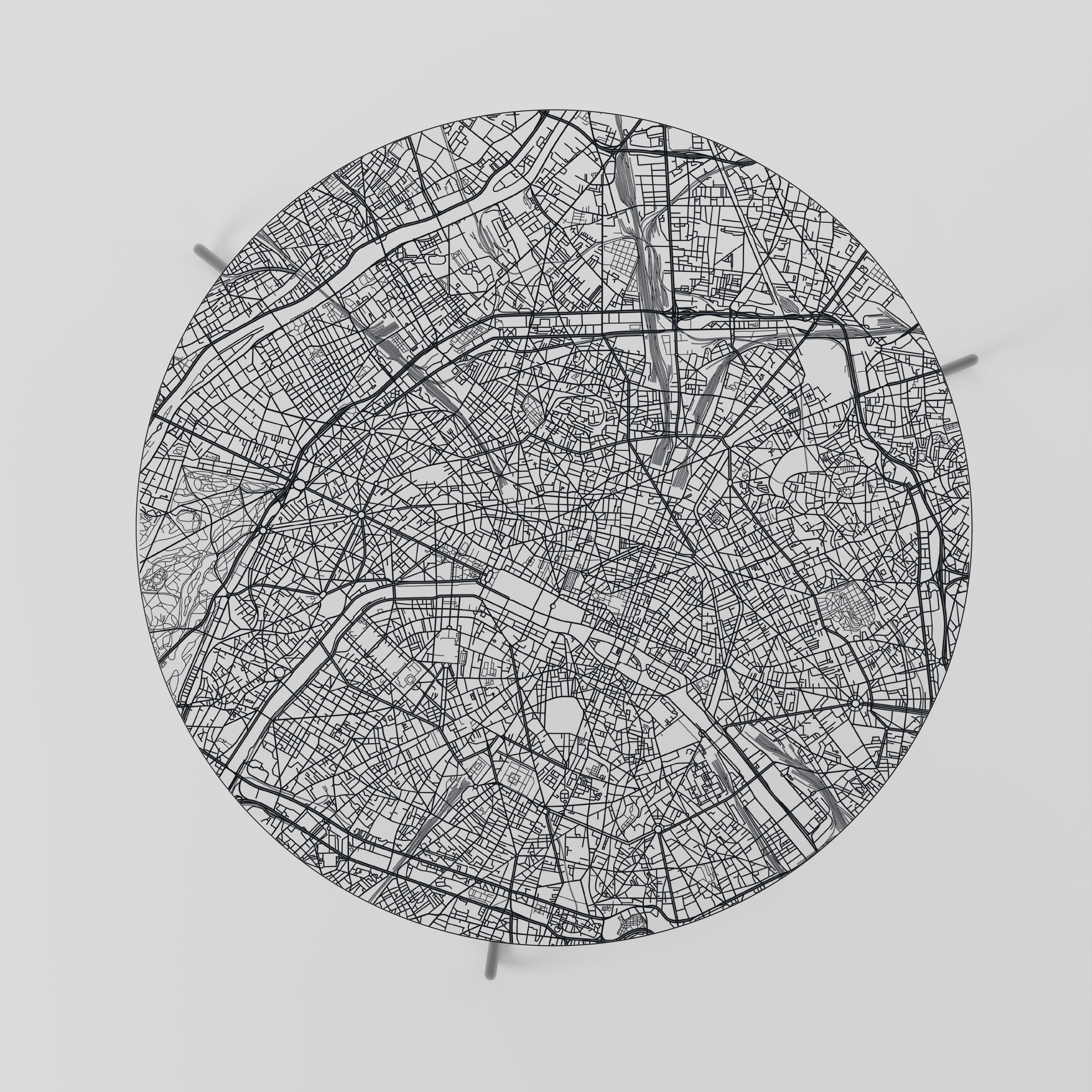 PARIS TOWN PLAN Soffbord
