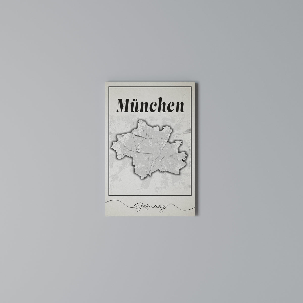 MONOCHROME MÜNCHEN Vertical Canvas Print