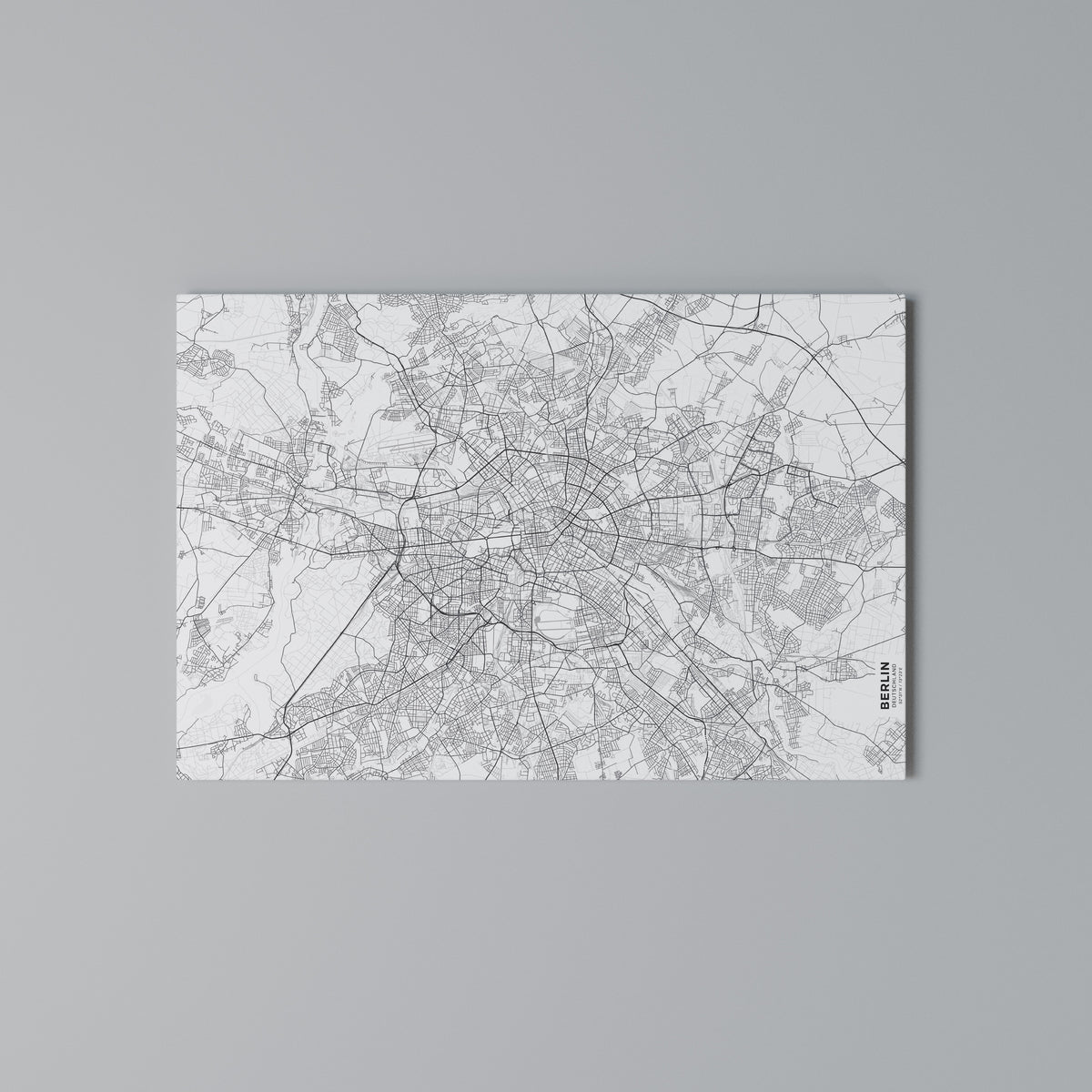 BERLIN PLAN Horizontal Canvas Print