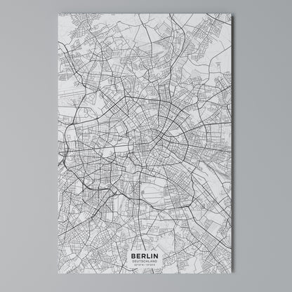 BERLIN PLAN Vertical Canvas Print