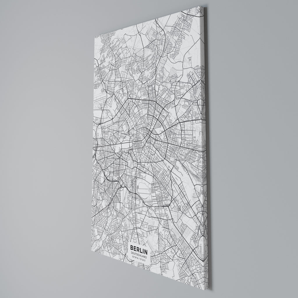 BERLIN PLAN Vertical Canvas Print