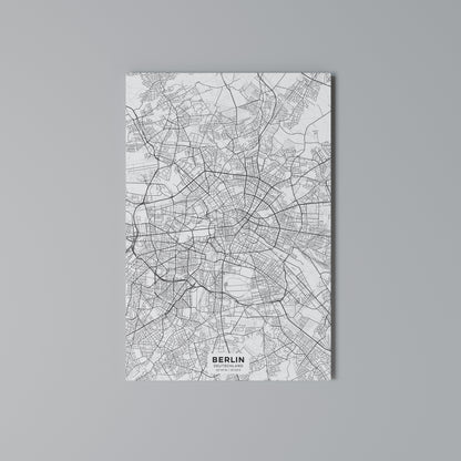 BERLIN PLAN Vertical Canvas Print