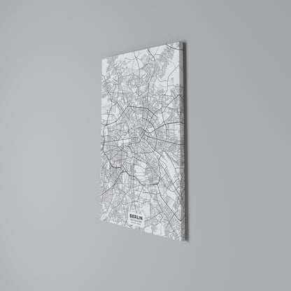 BERLIN PLAN Vertical Canvas Print