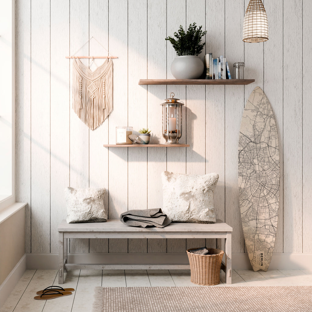 BERLIN PLAN Surfboard Decorative Panel