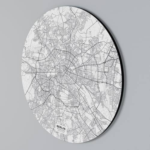 BERLIN PLAN Rund väggdekor