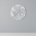 BERLIN PLAN Round Wall Art