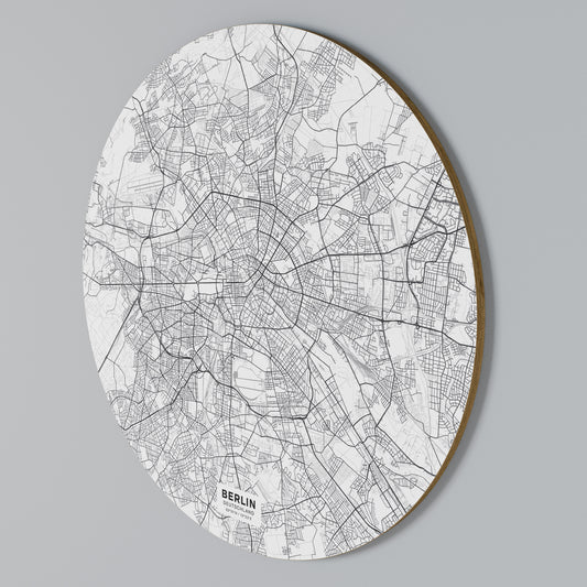 BERLIN PLAN Rund väggdekor