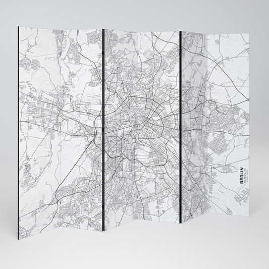 BERLIN PLAN Decorative 6-Panel Room Divider
