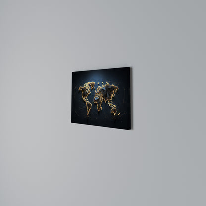 POLYGONAL PLANET Horizontal Canvas Print