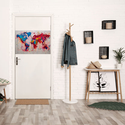 ARTISTIC ATLAS Horisontell affisch med självhäftande text
