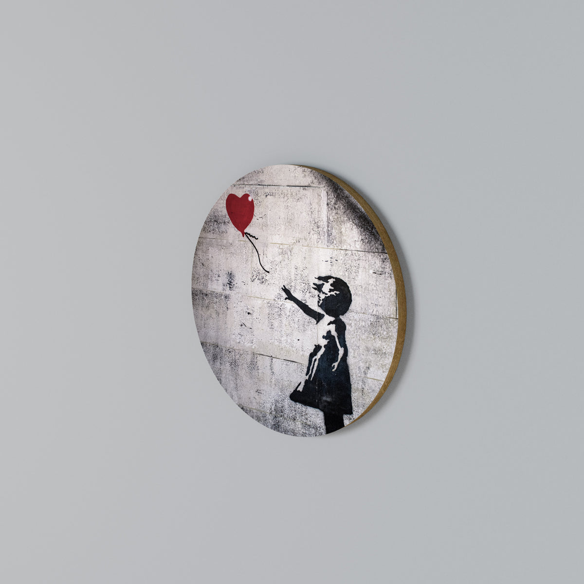 BALLON GIRL (BANKSY) Rund väggdekor