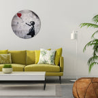 BALLON GIRL (BANKSY) Round Wall Art