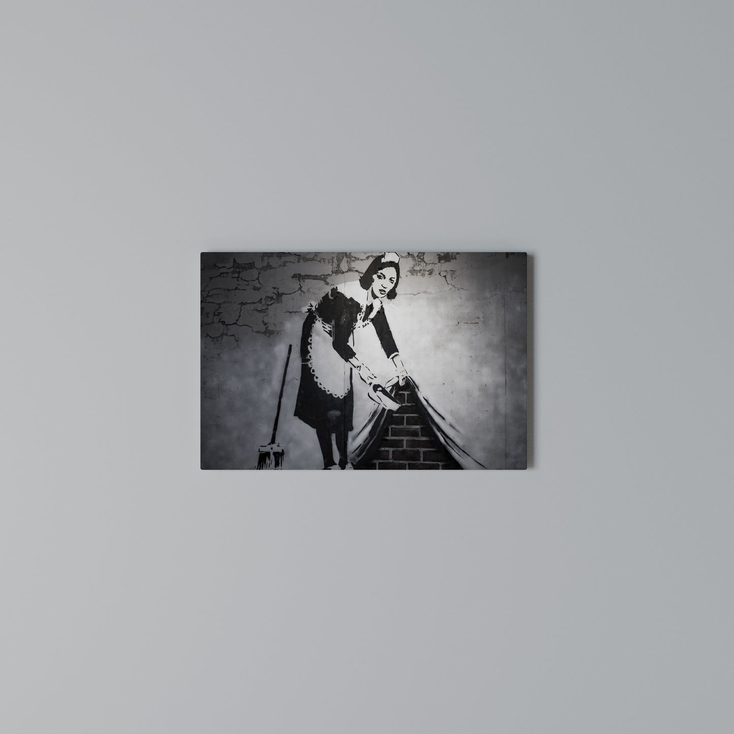 SWEEPING UNDER (BANKSY) Horizontal Canvas Print