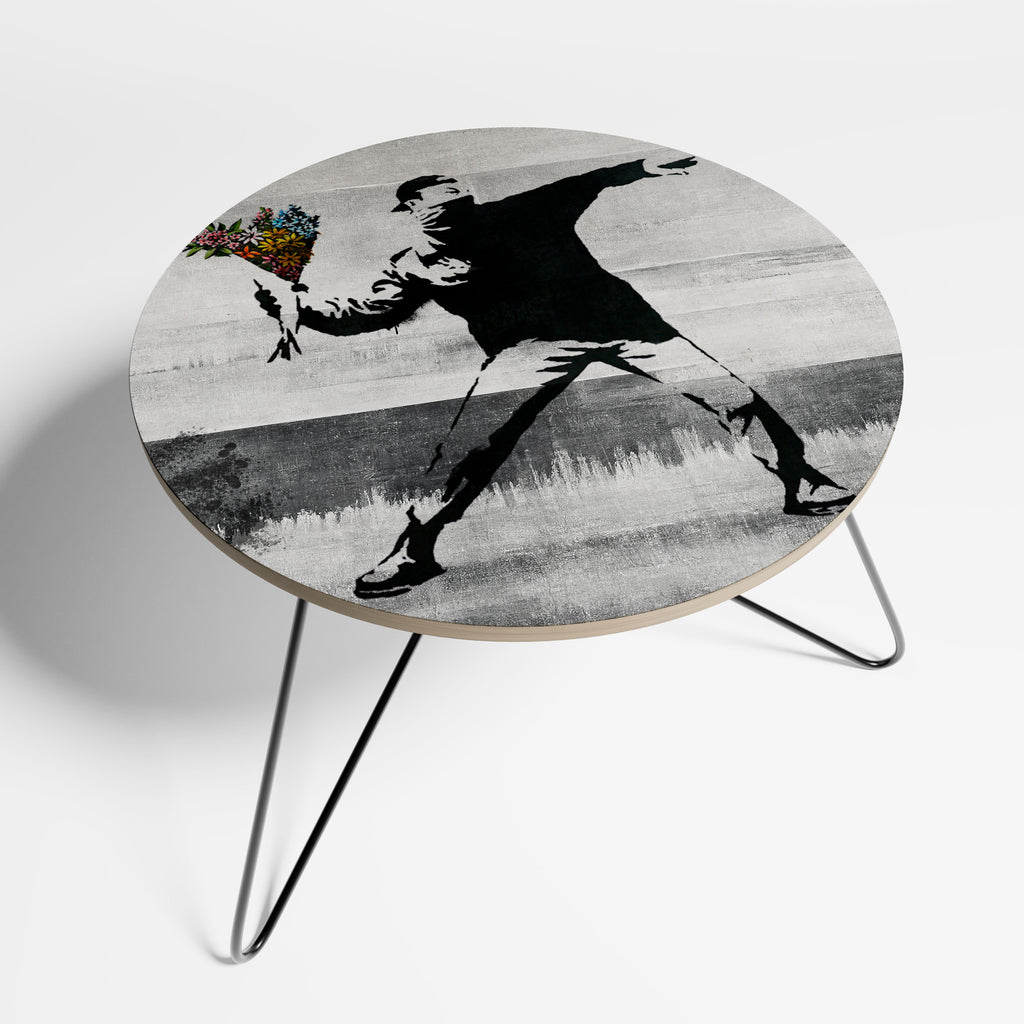 FLOWER BOMBER (BANKSY) Litet soffbord
