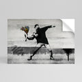 FLOWER BOMBER (BANKSY) Självhäftande Horisontell Poster