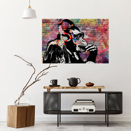 APISH LISTENER Horisontell affisch med självhäftande text