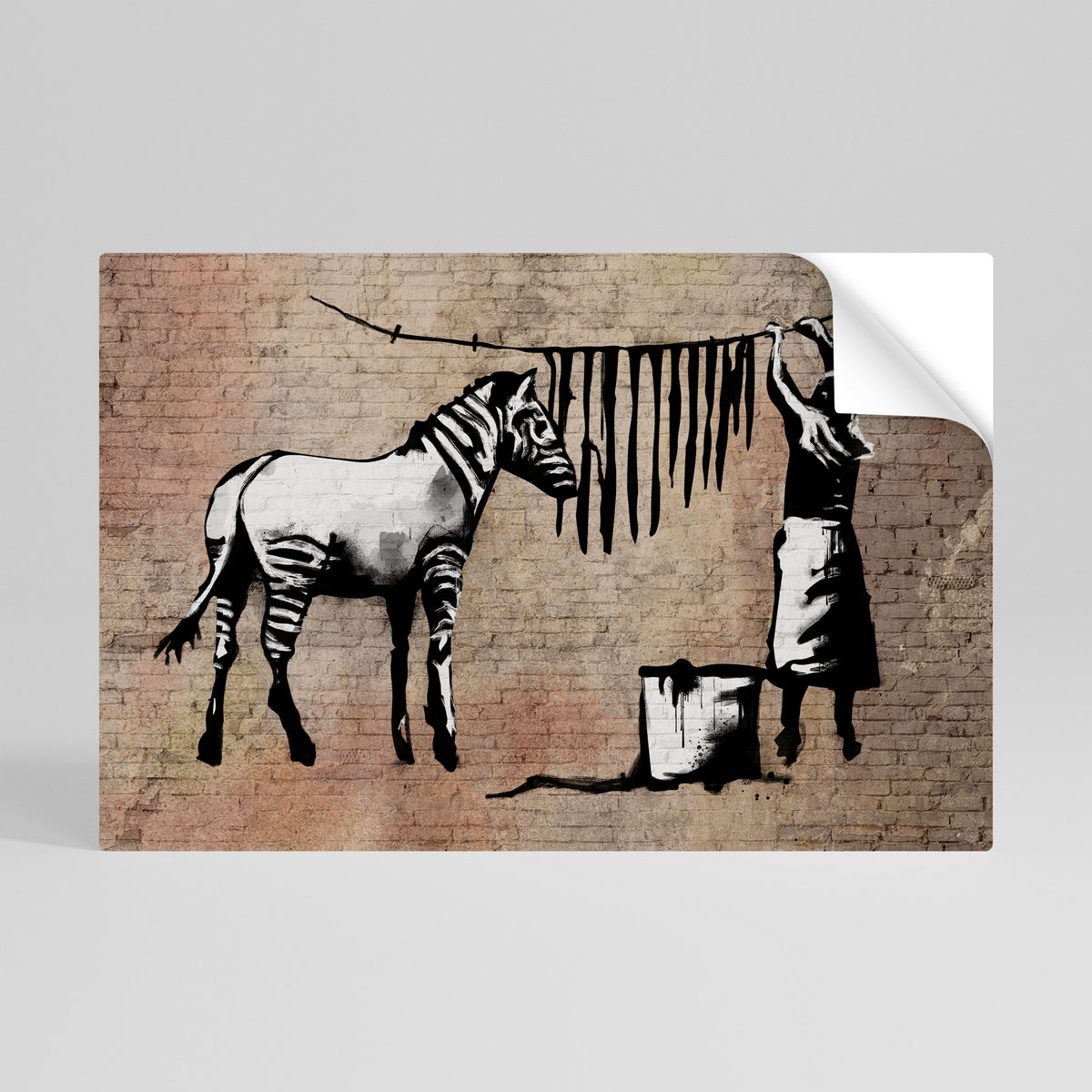 TIDY ZEBRA Självhäftande Horisontell Poster