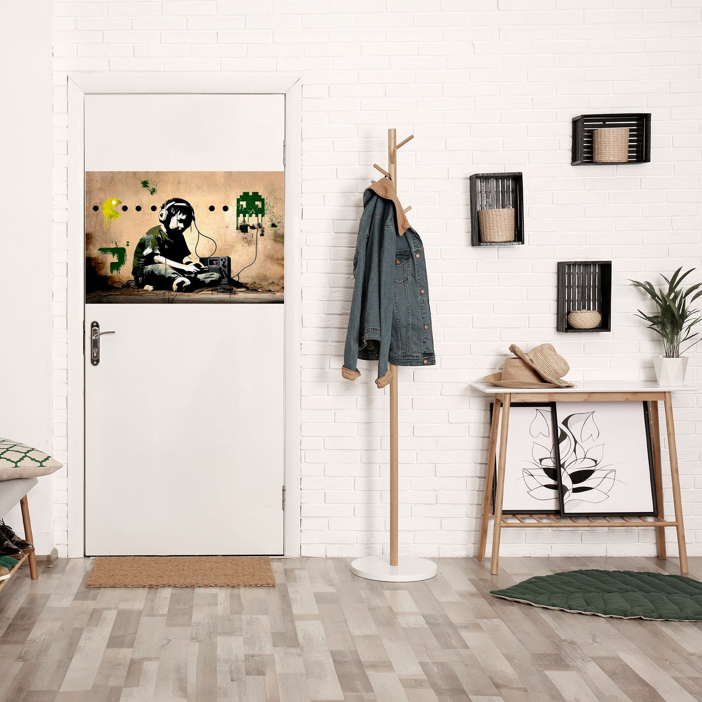 VIRTUELL RETRO REVIVAL Horisontell affisch med självhäftande motiv