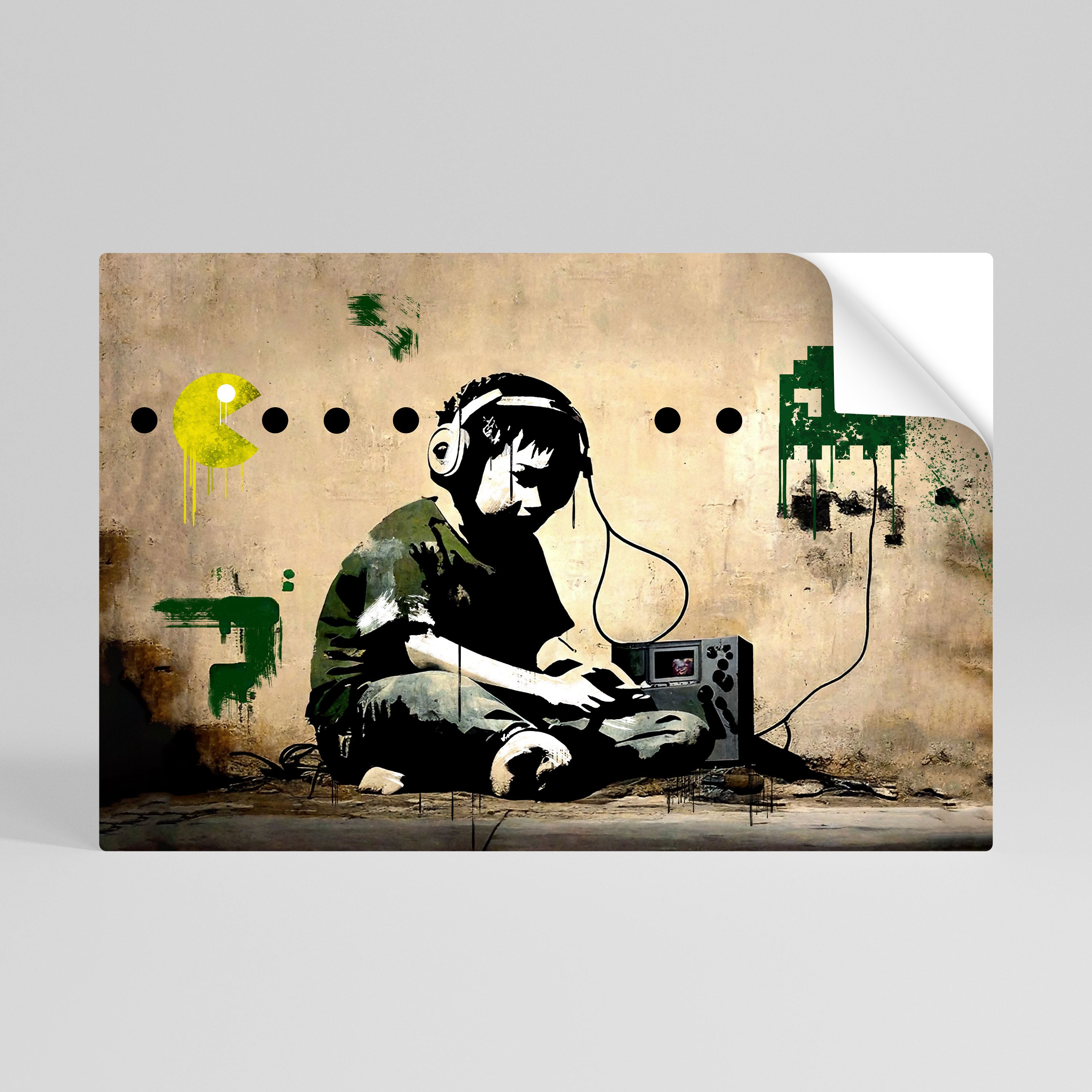 VIRTUAL RETRO REVIVAL Självhäftande Horisontell Poster