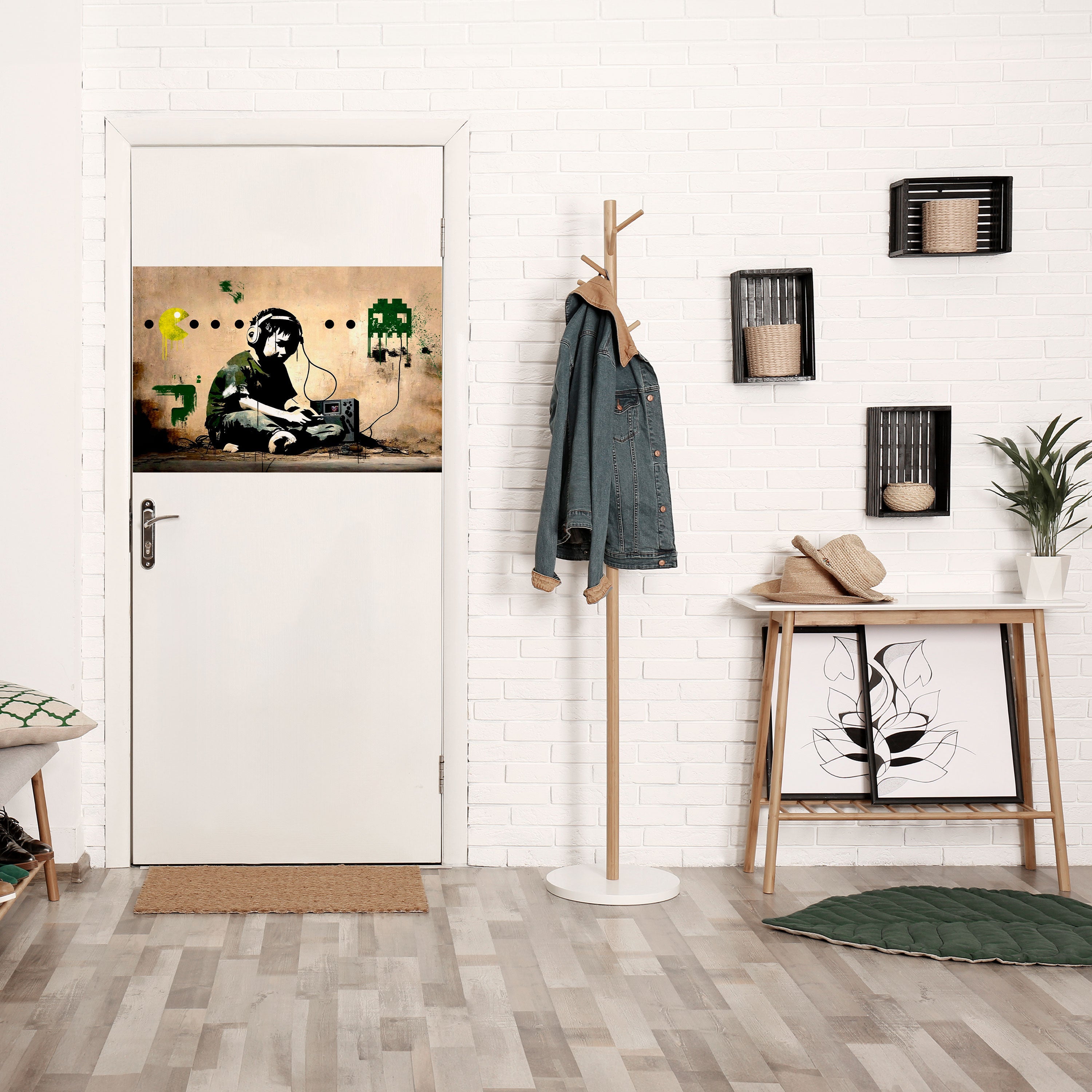 VIRTUELL RETRO REVIVAL Horisontell affisch med självhäftande motiv
