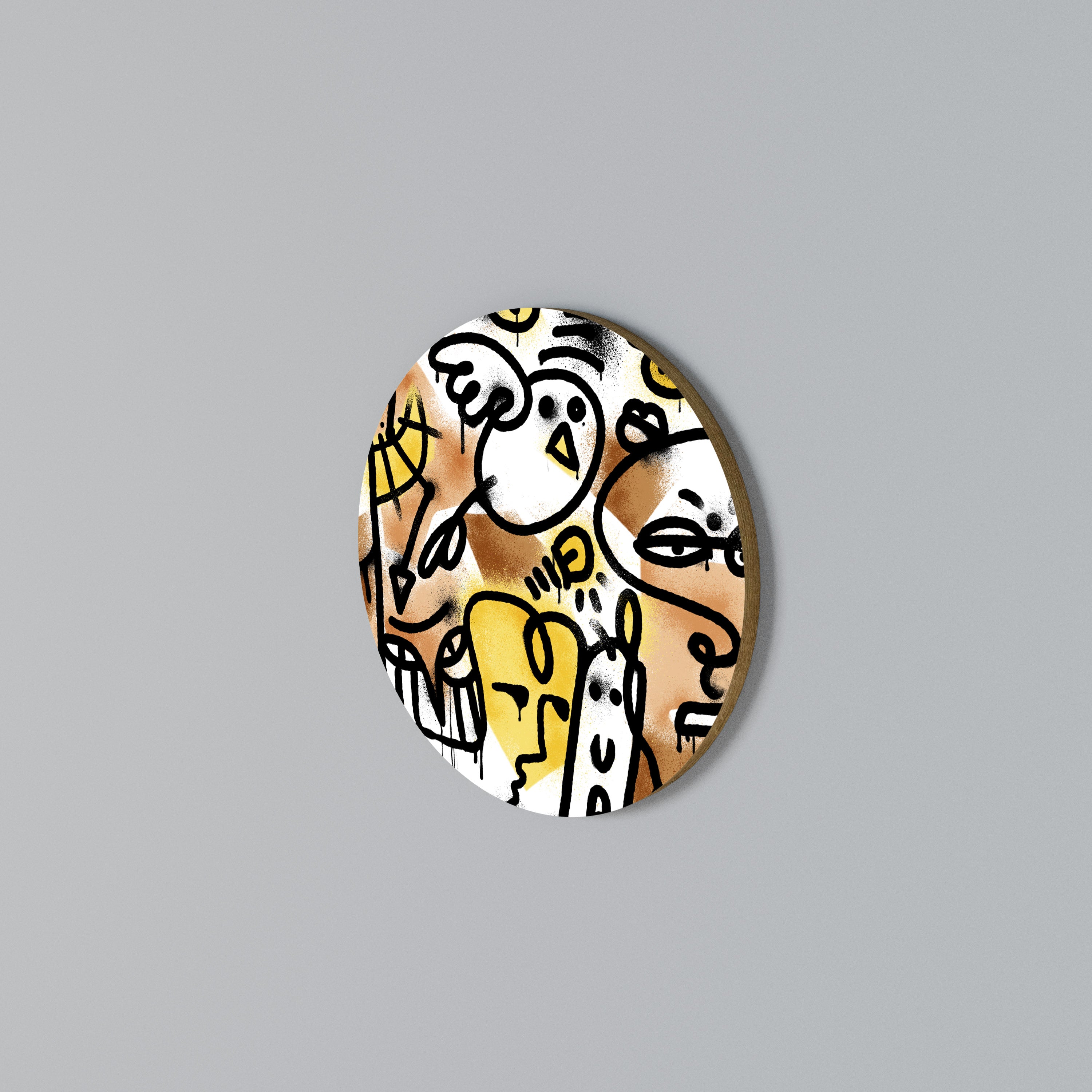 URBAN CANVAS Rund Väggkonst