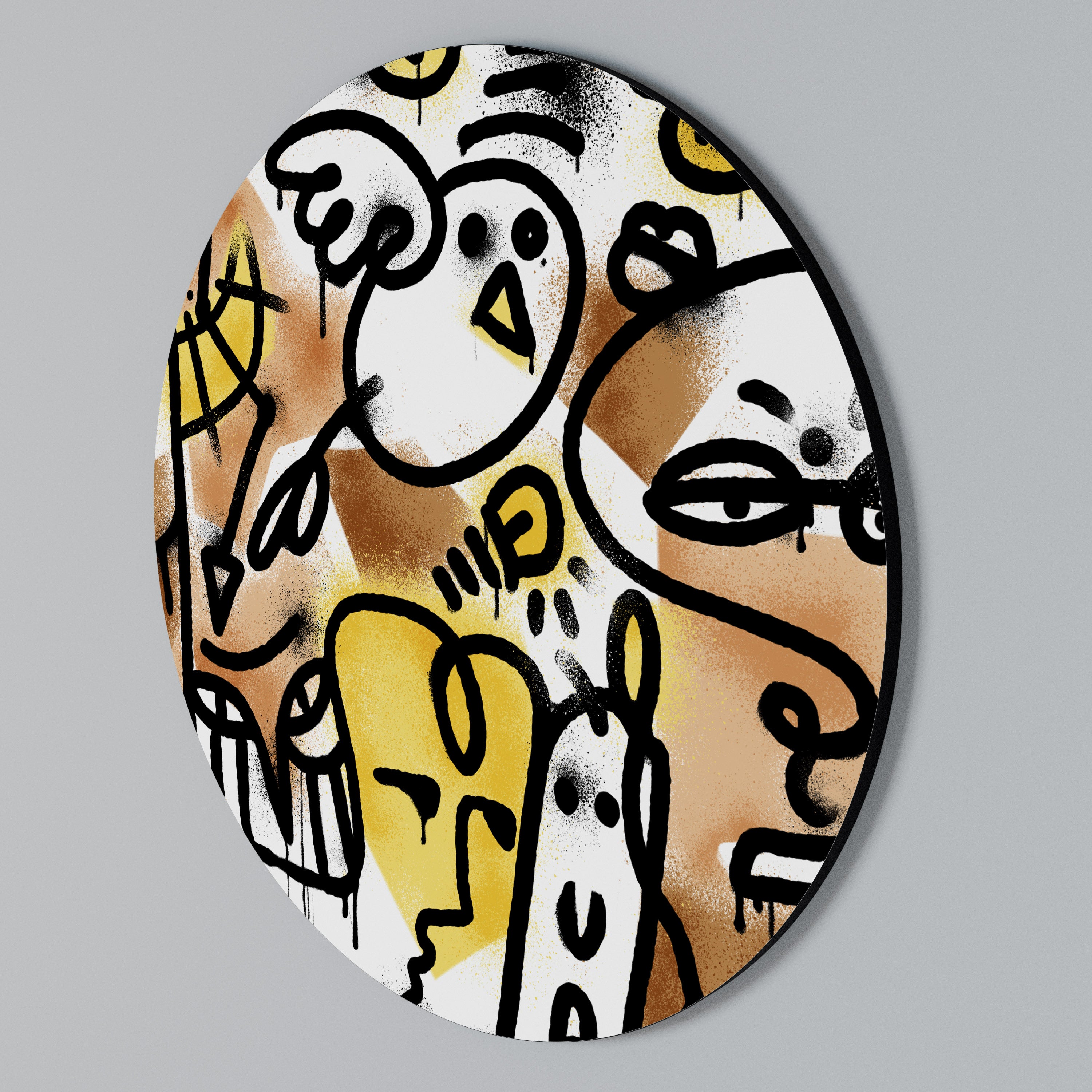 URBAN CANVAS Rund Väggkonst