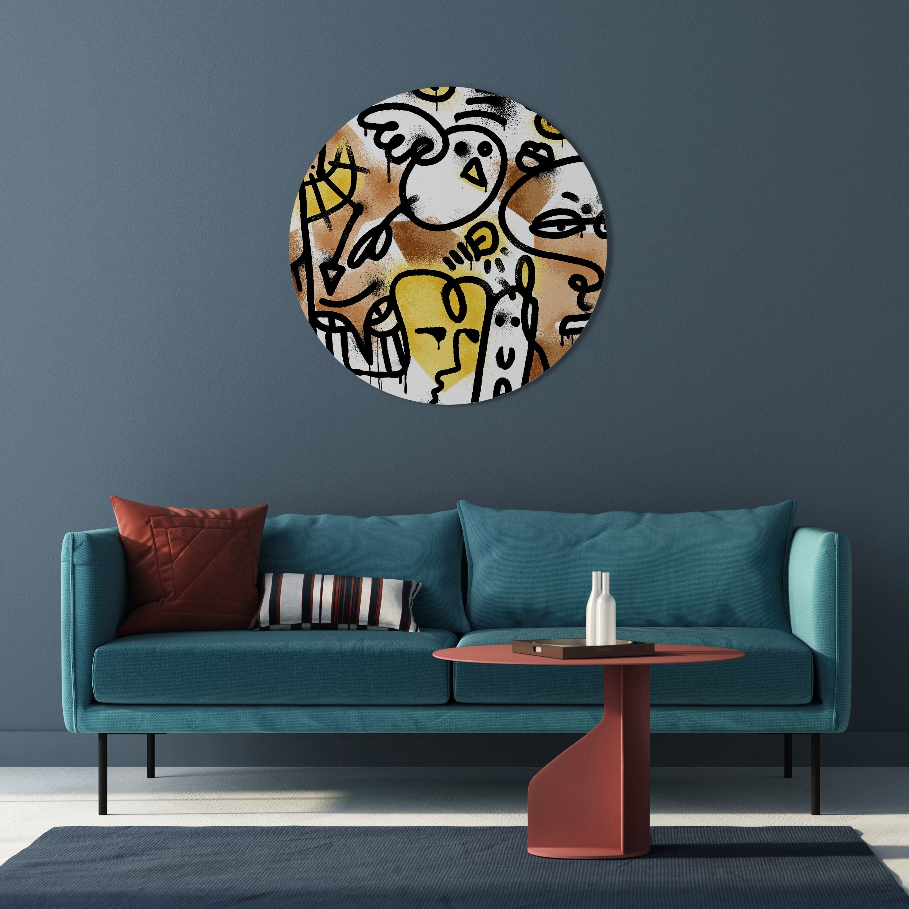 URBAN CANVAS Round Wall Art