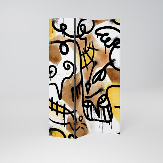 URBAN CANVAS Dekorativ rumsavdelare med 3 paneler