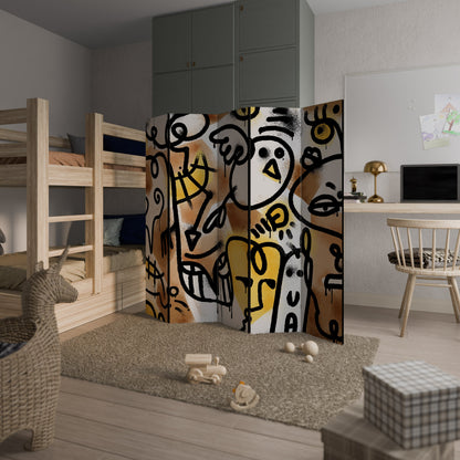 URBAN CANVAS Decorative 5-Panel Room Divider