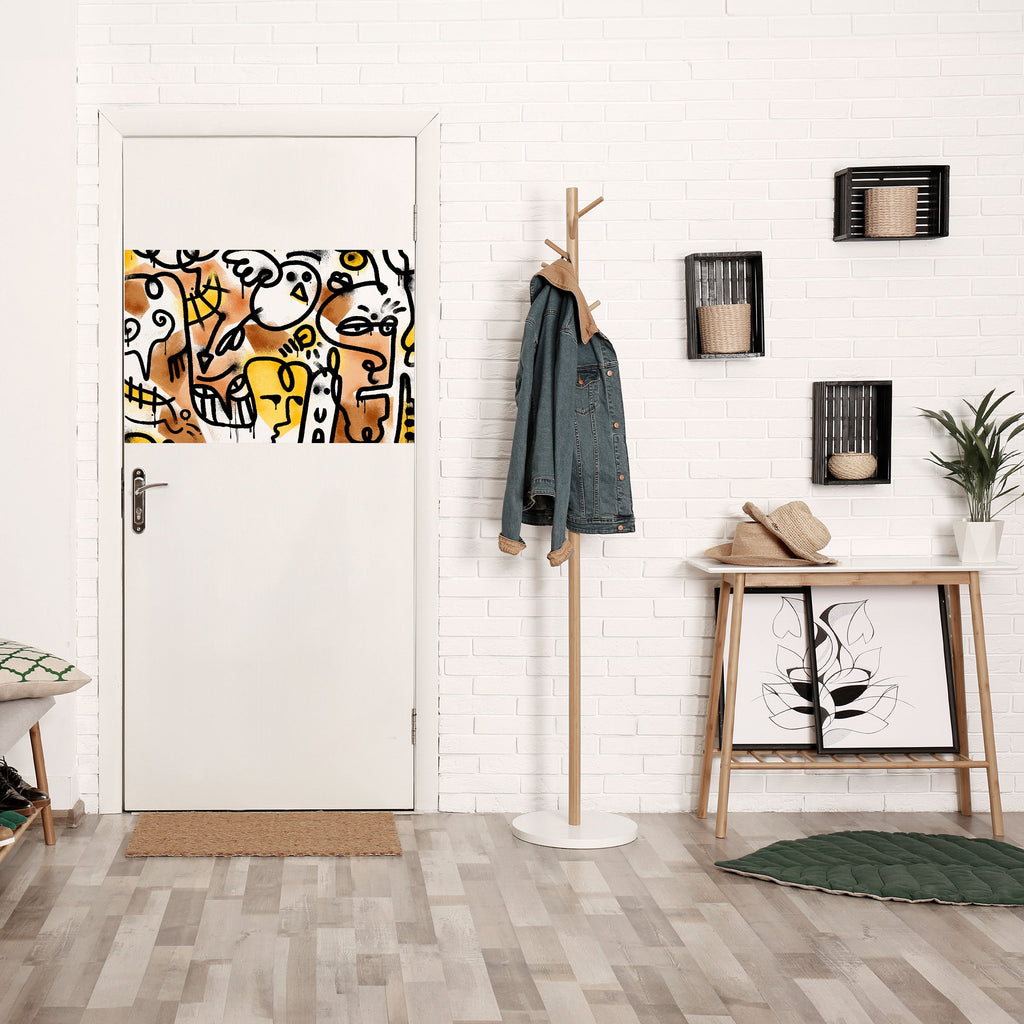 URBAN CANVAS Horisontell Poster med självhäftande mönster