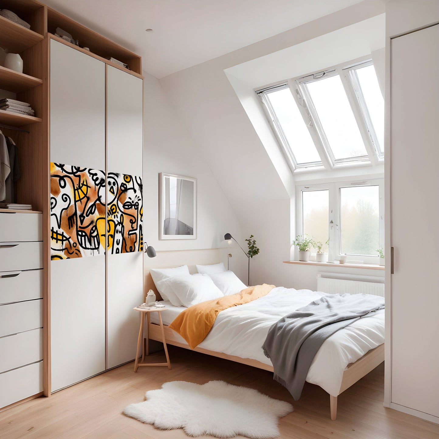 URBAN CANVAS Horisontell Poster med självhäftande mönster