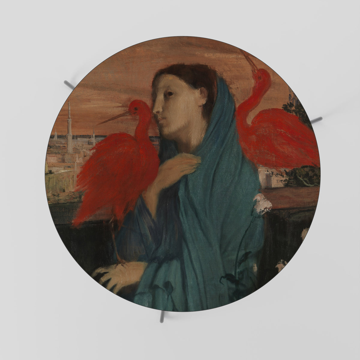 YOUNG WOMAN WITH IBIS Soffbord