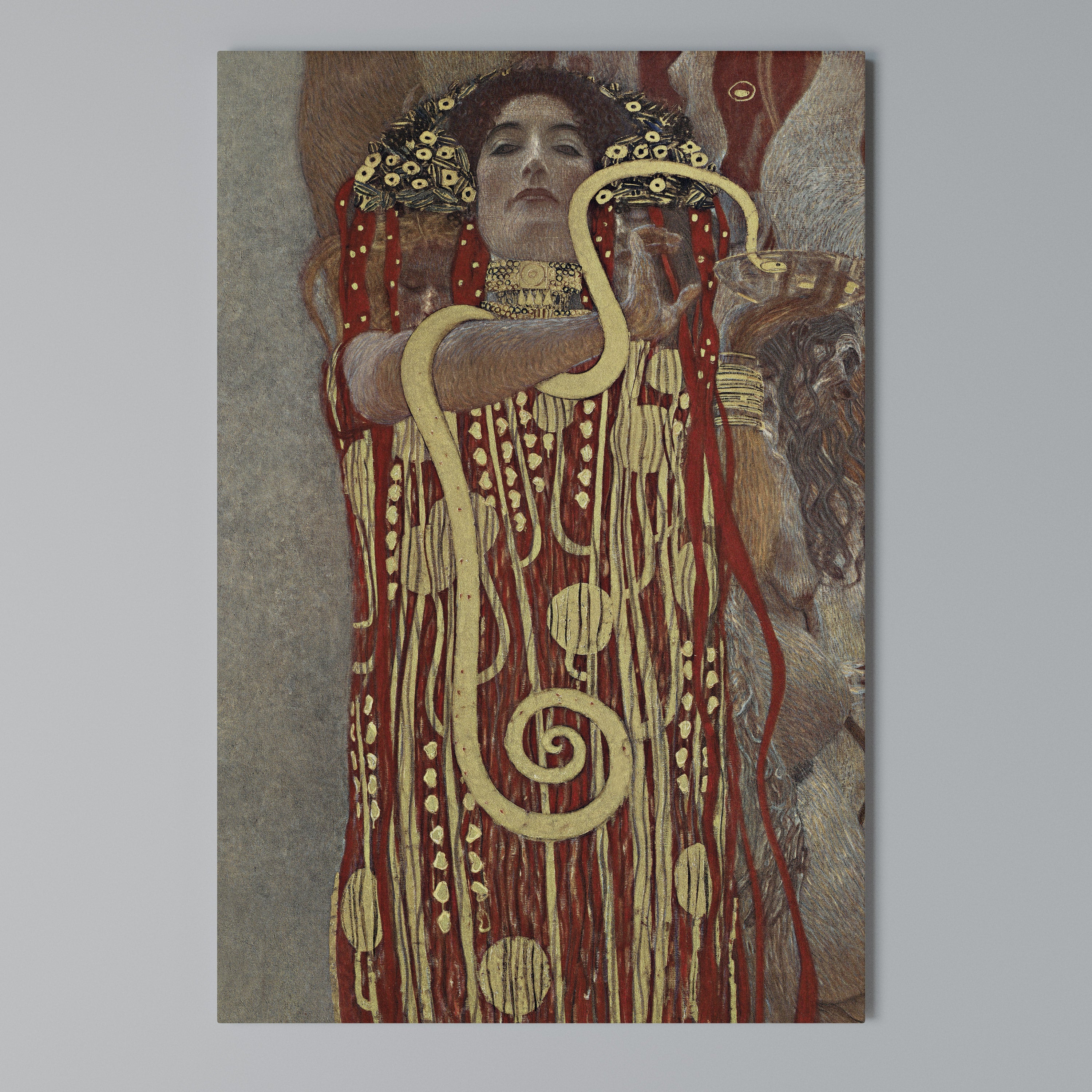 HYGIEIA BY KLIMT Vertical Canvas Print