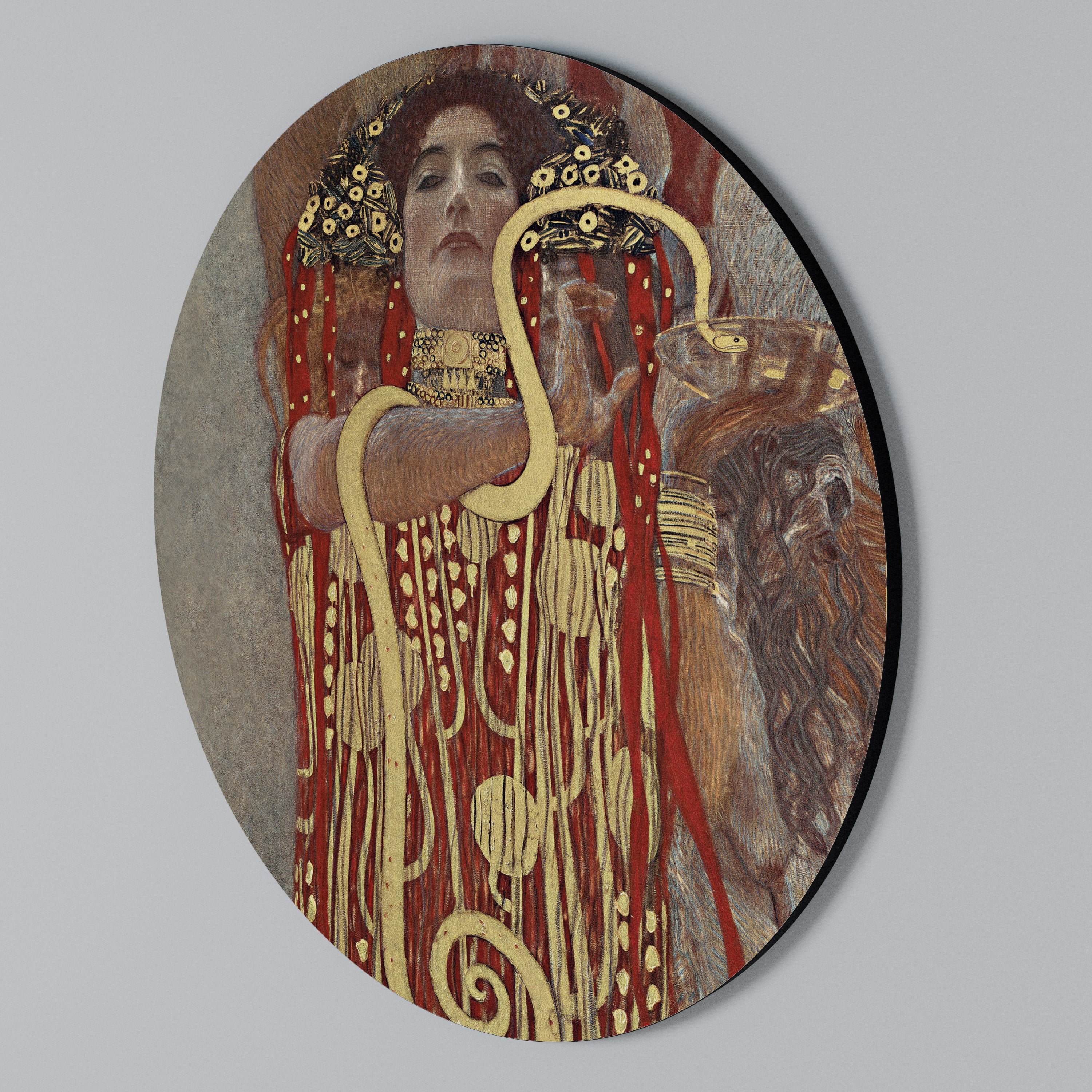 HYGIEIA BY KLIMT Round Wall Art