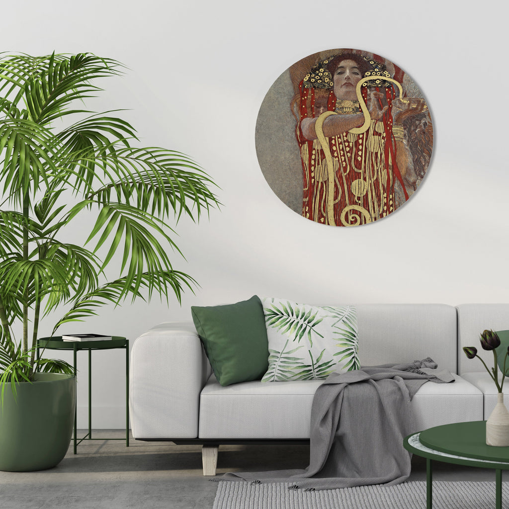 HYGIEIA BY KLIMT Round Wall Art