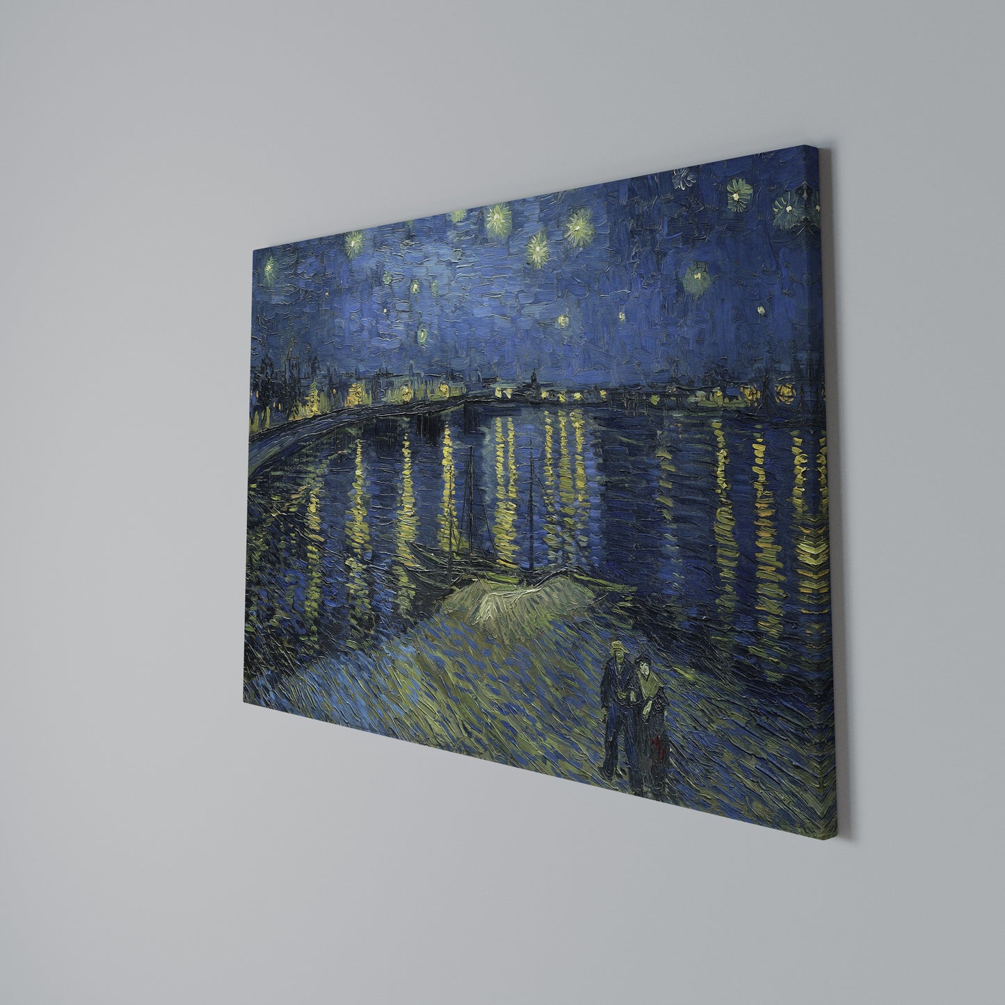 STARRY NIGHT OVER THE RHONE Horizontal Canvas Print
