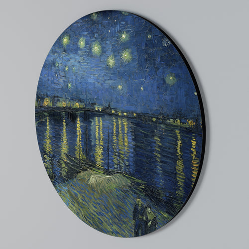 STARRY NIGHT OVER THE RHONE Round Wall Art