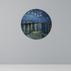 STARRY NIGHT OVER THE RHONE Round Wall Art