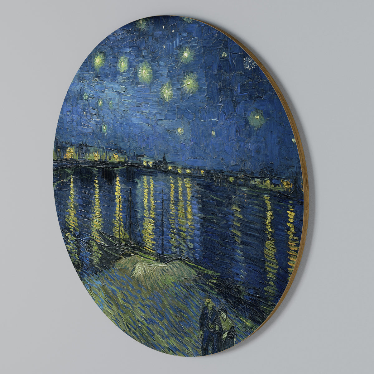 STARRY NIGHT OVER THE RHONE Rund väggdekor